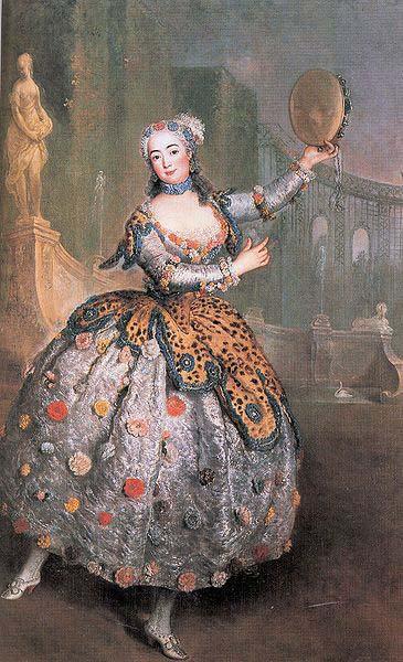 antoine pesne Portrait of the dancer Barbara Campanini aka La Barbarina